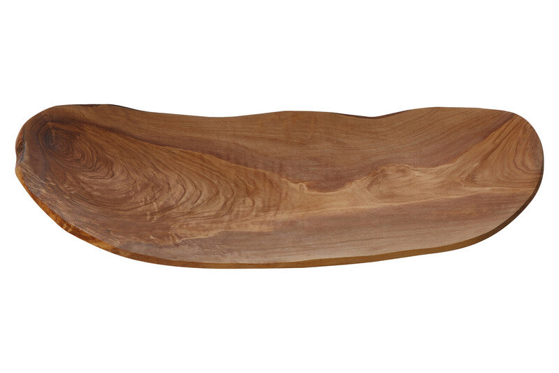 Orsina Kora Olive Wood Fruit Tray – Natural Grain Kitchen Decor