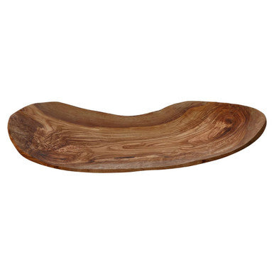 Orsina Kora Large Olive Wood Fruit Tray | Natural Wooden Centerpiece
