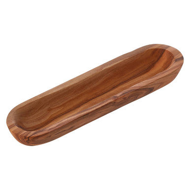 Orsina Kora Olive Wood Oval Serving Platter – Natural Grain Wood