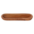 Orsina Kora Olive Wood Oval Serving Platter – Natural Grain Wood