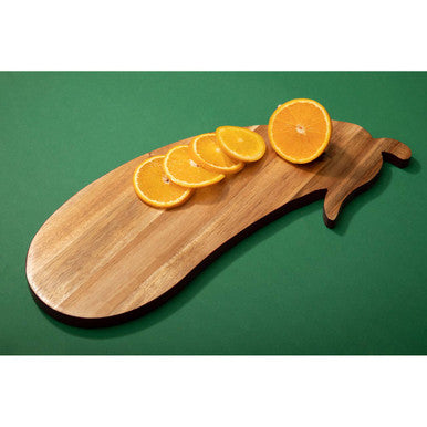 Orsina Aubergine Serving Board – Wooden Chopping Board for Kitchen