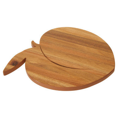 Orsina Acacia Wood Peach Chopping and Serving Board – Brown Wooden Platter