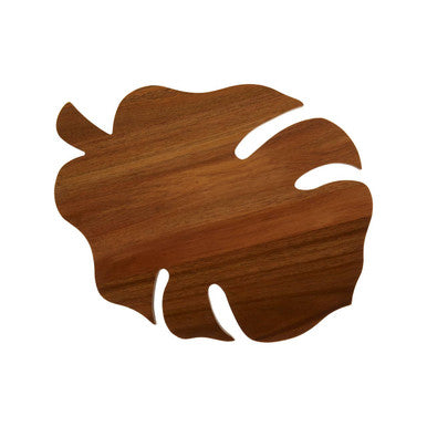 Orsina Leaf Wooden Chopping and Serving Board – Large Kitchen Platter