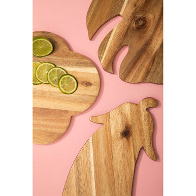 Orsina Leaf Wooden Chopping and Serving Board – Large Kitchen Platter