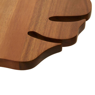 Orsina Leaf Wooden Chopping and Serving Board – Large Kitchen Platter