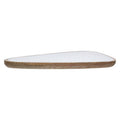 Orsina Kara Small Mango Wood Serving Platter | White Gloss Interior