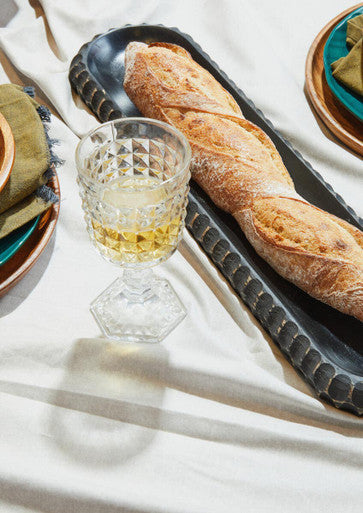 Orsina Kara Black Mango Wood Serving Dish – Oval Handcrafted Platter