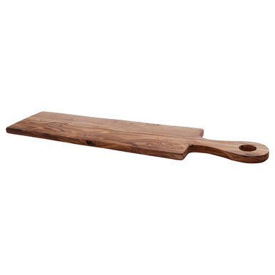 Orsina Olive Wood Rectangular Paddle Serving Board – Rustic Charcuterie