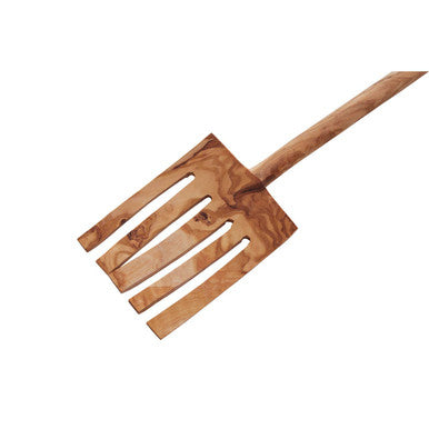 Orsina Kora Olive Wood Spaghetti Servers | Handcrafted Pasta Utensils