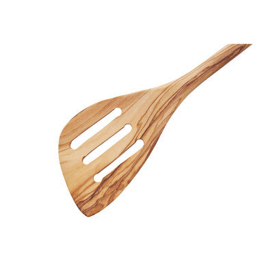Orsina Olive Wood Slotted Spatula – Handcrafted Non-Stick Kitchen Turner