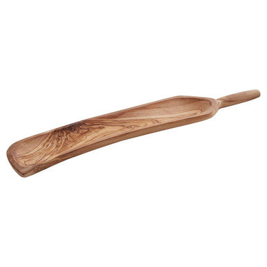 Orsina Olive Wood Curved Paddle Serving Board – Rustic Charcuterie Platter