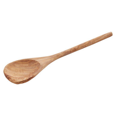Orsina Olive Wood Corner Spoon – Angled Kitchen Stirring Utensil