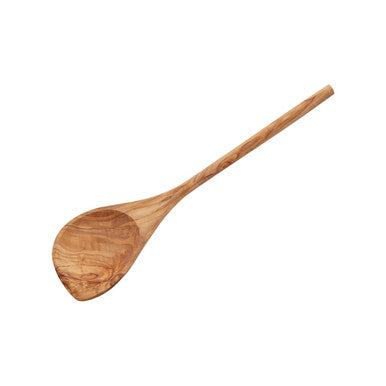 Orsina Olive Wood Corner Spoon – Angled Kitchen Stirring Utensil