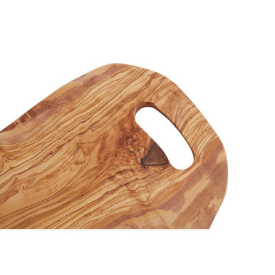 Orsina Olive Wood Serving Board with Handle – Rustic Charcuterie Platter