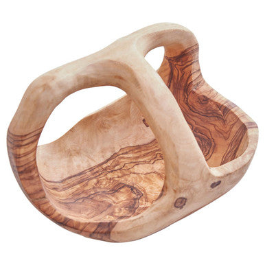 Orsina Kora Olive Wood Fruit Bowl – Handcrafted Natural Centerpiece