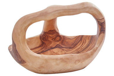 Orsina Kora Olive Wood Fruit Bowl – Handcrafted Natural Centerpiece