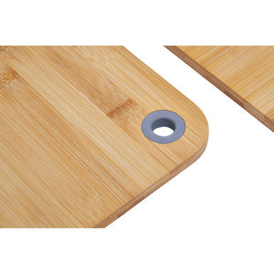 Orsina Aleki Bamboo Chopping and Serving Boards with Rings - Set of 3