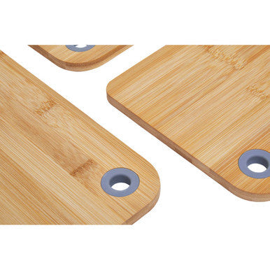 Orsina Aleki Bamboo Chopping and Serving Boards with Rings - Set of 3