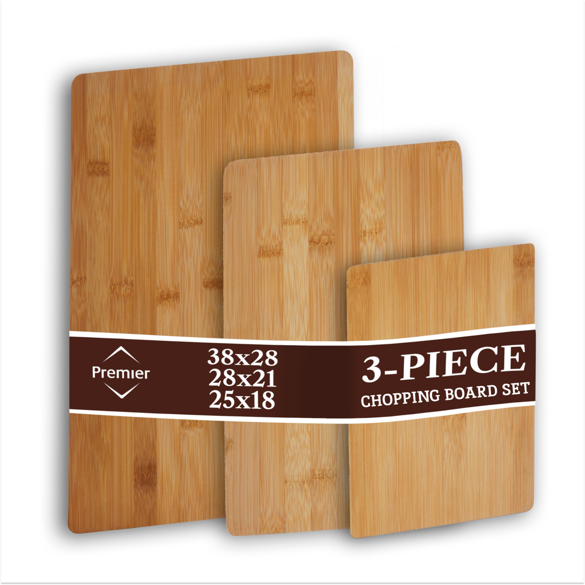 Orsina Aleki Bamboo Chopping and Serving Boards – Set of 3