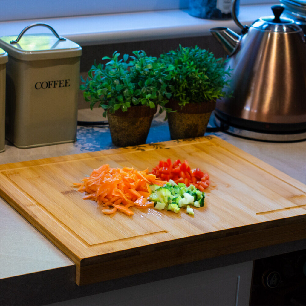 Orsina Aleki Bamboo Chopping and Serving Board – Rectangular Wood Platter