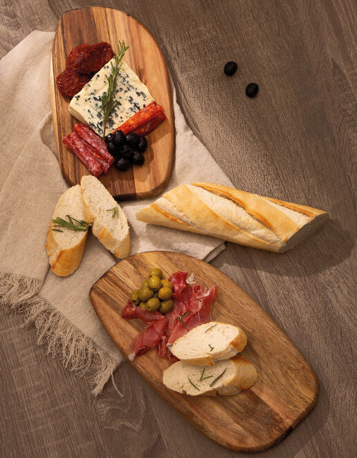 Orsina Kora Acacia Wood Serving and Chopping Board Set - 2 Piece