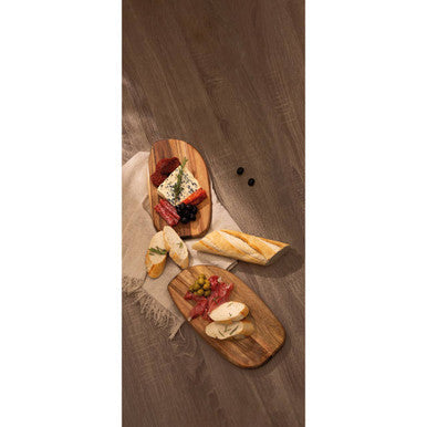 Orsina Kora Acacia Wood Serving and Chopping Board Set - 2 Piece