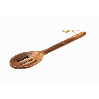 Orsina Kora Acacia Wood Slotted Spoon | Non-Stick Safe Kitchen Tool