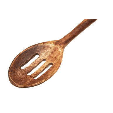 Orsina Kora Acacia Wood Slotted Spoon | Non-Stick Safe Kitchen Tool