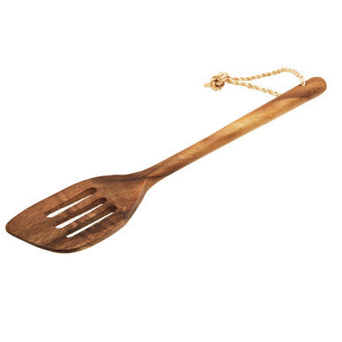 Orsina Kora Acacia Wood Slotted Spatula – Non-Stick Safe Kitchen Turner
