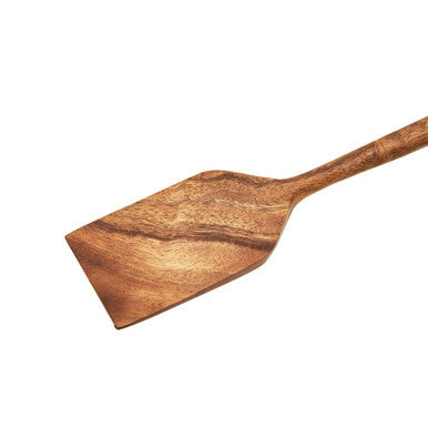 Orsina Kora Acacia Wood Solid Spatula | Non-Stick Safe Kitchen Tool