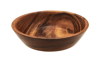 Orsina Kora Acacia Large Round Wooden Salad and Serving Bowl