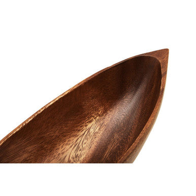 Orsina Kora Acacia Wood Boat Shaped Serving Dish – Artisanal Platter