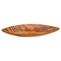 Orsina Kora Acacia Wood Large Leaf Platter – Sculptural Serving Tray
