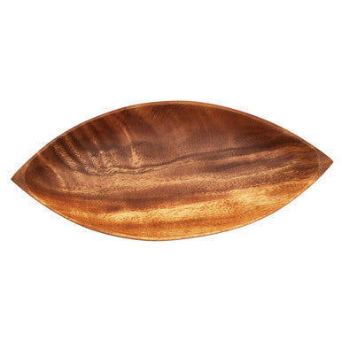 Orsina Kora Acacia Wood Large Leaf Platter – Sculptural Serving Tray