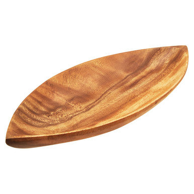 Orsina Kora Acacia Wood Large Leaf Platter – Sculptural Serving Tray