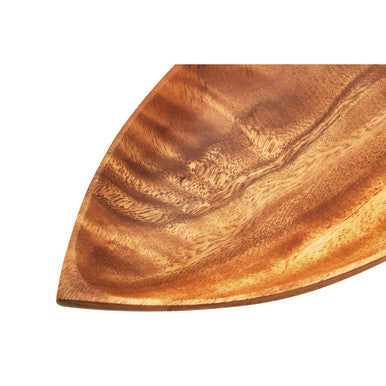 Orsina Kora Acacia Wood Large Leaf Platter – Sculptural Serving Tray