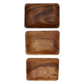 Orsina Acacia Wood Serving Dishes – Set of 3 Sustainable Trays