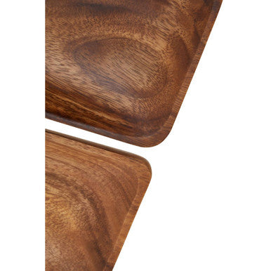 Orsina Acacia Wood Serving Dishes – Set of 3 Sustainable Trays