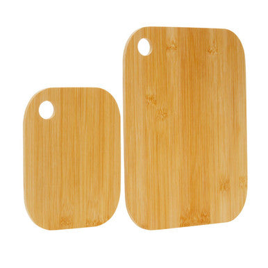 Orsina Dahra Bamboo Cutting and Serving Boards with Handles, Set of 2