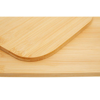 Orsina Dahra Bamboo Cutting and Serving Boards with Handles, Set of 2