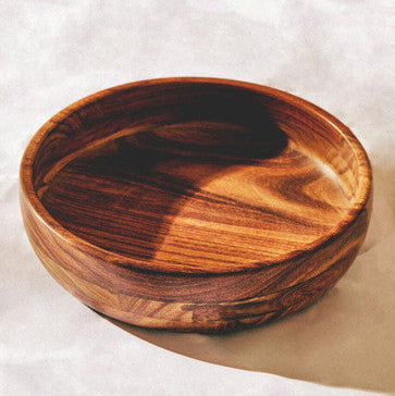 Orsina Rosi Round Sheesham Wood Salad Bowl – Handcrafted Serving Bowl