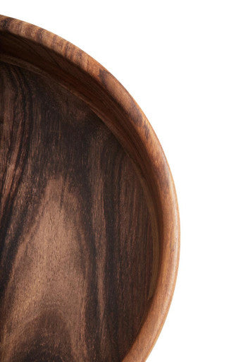 Orsina Rosi Round Sheesham Wood Salad Bowl – Handcrafted Serving Bowl