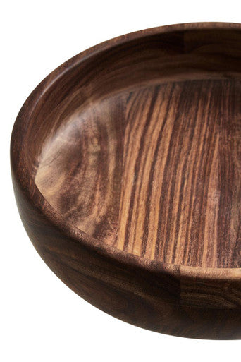 Orsina Rosi Round Sheesham Wood Salad Bowl – Handcrafted Serving Bowl