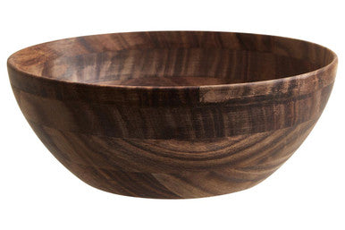 Orsina Rosi Large Round Sheesham Wood Salad Bowl – Handcrafted Serving Bowl