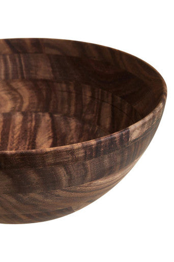 Orsina Rosi Large Round Sheesham Wood Salad Bowl – Handcrafted Serving Bowl