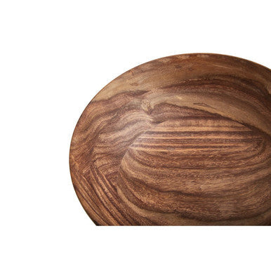 Orsina Rosi Small Round Sheesham Wood Salad Bowl | Handcrafted Serving