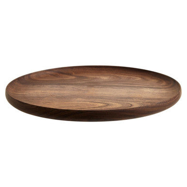 Orsina Rosi Round Sheesham Wood Plate – Natural Grain Serving Platter