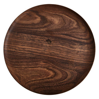 Orsina Rosi Round Sheesham Wood Plate – Natural Grain Serving Platter