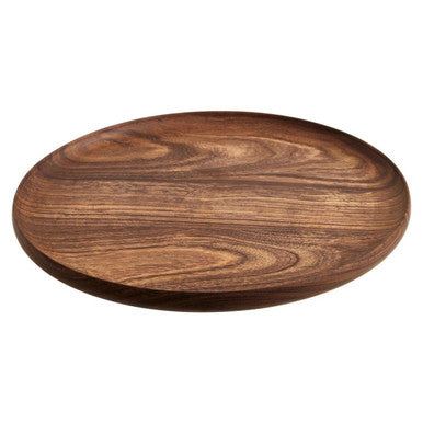 Orsina Rosi Round Sheesham Wood Plate – Natural Grain Serving Platter