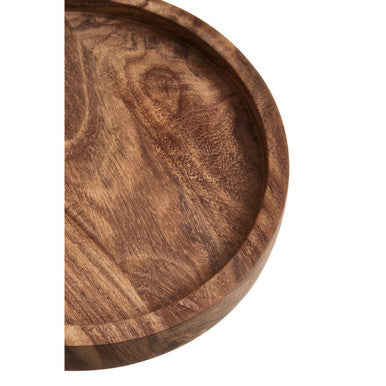 Orsina Rosi Small Sheesham Wood Serving Tray | Natural Artisanal Decor